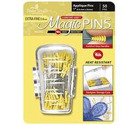 Taylor Seville Originals - Taylor Seville Originals Comfort Grip Heat Resistant Extra Fine (0.4 x 26mm) Applique Magic Pins - 50 Pieces