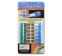 Taylor Seville Originals - Taylor Seville Originals Stainless Steel & Plastic (Small) Sewing Magic Clip - 12 Pieces