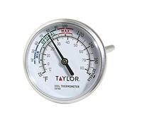 Taylor Soil Testing Thermometer, 4" Stem, -20 to 180 Degrees F