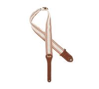 Taylor Strap White/Brown Jacquard Cotton 2"