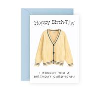 Taylor Swft Birthday Card - Card-igan - Greetings for Girls, Her, Daughter, Friend, Bestie, BFF, Niece, Girlfriend, Teens - Swiftie Gift Idea - Comes with Fun Stickers