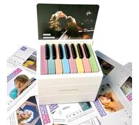 Taylor Swift Piano Calendar Swift Desktop Peripheral Ornaments Playable Piano Desk Calendar with 27 Music Calendar Cards 52 Songs Creative Time Piece Calendar Swift Fans Gift (White)