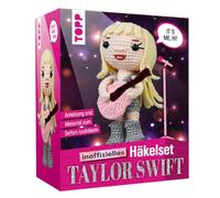 Taylor Swift The Unofficial Crochet Kit Instructions, Mixed Yarn in 4 Colours, Filling, Crochet Hook 3.0mm, Safety Eyes, Chenille Wire, Wire, Stand, White