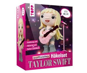 Taylor Swift The Unofficial Crochet Kit Instructions, Mixed Yarn in 4 Colours, Filling, Crochet Hook 3.0mm, Safety Eyes, Chenille Wire, Wire, Stand, White