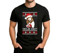 Taylor Swift Xmas Style - Festive Christmas Clothing Gift Idea Merry Christmas Xmas Design Santa Winter Men's T-Shirt, black, L