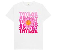 Taylor Taylor Taylor Flowers Kids Womens Mens T Shirt 5-6 White