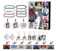 Taylor The Swift Christmas Advent Countdown Calendar Contain 24 Pieces Gift Christmas Acrylic Decoration And Bracelet Surprise Christmas Favorites