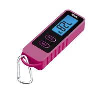 Taylor TruTemp Compact Digital Folding Meat Thermometer with Carabiner Clip for Grilling, BBQ, Kitchen & Food, Gadget Essential, Gifts, Pink