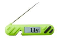 Taylor TruTemp Digital Instant Read Thermometer Meat Probe for BBQ Kitchen with Built in Bottle Opener, Reliable Folding Probe Easy Read LCD Grilling Cooking Tool, Green