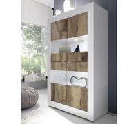 taylor white gloss display cabinet 4 doors in pero with led