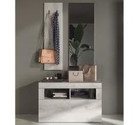 taylor wooden hallway furniture set in white oak pine