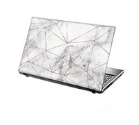 TaylorHe 13-14 inch Laptop Skin Vinyl Decal with Colorful Patterns and Leather Effect Laminate MADE IN England Marble Texture Metal