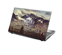 TaylorHe 13-14 inch Laptop Skin Vinyl Decal with Colorful Patterns and Leather Effect Laminate MADE IN England Mountains
