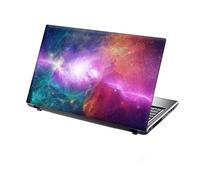 TaylorHe 13-14 inch Laptop Skin Vinyl Decal with Colorful Patterns and Leather Effect Laminate MADE IN England Colourful Cosmos