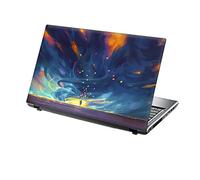 TaylorHe 13-14 inch Laptop Skin Vinyl Decal with Colorful Patterns and Leather Effect Laminate MADE IN England Space