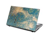 TaylorHe 13-14 inch Laptop Skin Vinyl Decal with Colorful Patterns and Leather Effect Laminate MADE IN England Sparkles in Sky