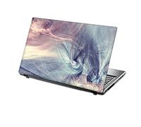 TaylorHe 15.6 inch 15 inch Laptop Skin Vinyl Decal with Colorful Patterns and Leather Effect Laminate MADE IN England Abstract