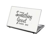 TaylorHe 15.6 inch 15 inch Laptop Skin Vinyl Decal with Colorful Patterns and Leather Effect Laminate MADE IN England Make Something Good