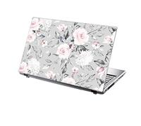 TaylorHe 15.6 inch 15 inch Laptop Skin Vinyl Decal with Colorful Patterns and Leather Effect Laminate MADE IN BRITAIN Vintage Floral Pattern