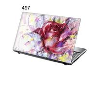 TaylorHe 15.6 inch 15 inch Laptop Skin Vinyl Decal with Colorful Patterns and Leather Effect Laminate MADE IN England Rose Watercolour