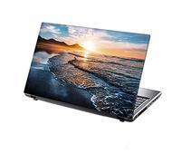 TaylorHe 15.6 inch Colorful Vinyl Stickers with Pattern for Laptop (15" x 10") Laptop Skin Sunset Ocean Nature