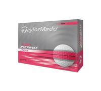 TaylorMade 2025 Golf Tour Response Stripe White/Pink Golf Balls