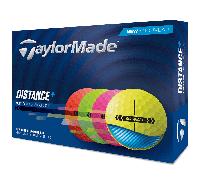 TAYLORMADE 2026 DISTANCE+ GOLF BALLS - MULTI COLOUR