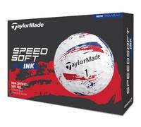 TAYLORMADE 2026 SPEEDSOFT INK GOLF BALLS - BLUE / RED