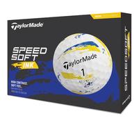 TAYLORMADE 2026 SPEEDSOFT INK GOLF BALLS - YELLOW / BLUE