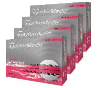 TAYLORMADE 2026 TOUR RESPONSE STRIPE GOLF BALLS - PINK - 4 FOR 3