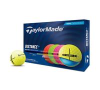 TAYLORMADE DISTANCE+ GOLF BALLS - MULTI COLOUR PACK (12 BALLS)