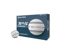 TaylorMade Golf Ball TP5 Stripe, 12 Ball Pack, White