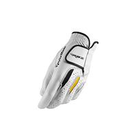 TaylorMade Golf RBZ LEATHER GLOVE, WHITE/GRAY/YELLOW, WORN ON LEFT HAND, LARGE