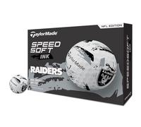 TaylorMade Golf Speed Soft Ink NFL Las Vegas Raiders Dozen