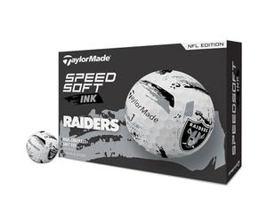 TaylorMade Golf Speed Soft Ink NFL Las Vegas Raiders Dozen