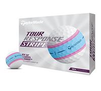 TaylorMade Golf Tour Response Stripe Ball Blue/Pink Dozen