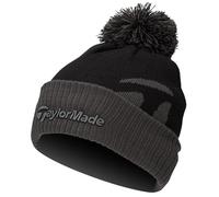 TaylorMade Men's Bobble Beanie Hat, Black, One Size