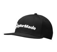TaylorMade Men's Flatbill Snapback Hat, Black, One Size