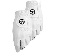 TaylorMade Men's Stratus Tech Golf Glove (2 Pack) White, Medium/Large