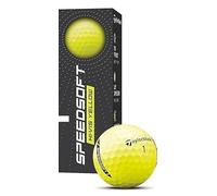 TaylorMade SpeedSoft Golf Balls (Hi-Vis Yellow, 3pk) 1 Sleeve 2024