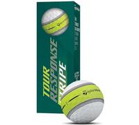 TaylorMade Tour Response Stripe Golf Balls (White, 3pk) 1 Sleeve 2022