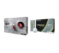 TaylorMade TP5x Golf Balls 2021,One Size & RBZ Soft Dozen Golf Balls, White,2021