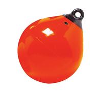 TaylorMade Tuff End Buoy, Orange (15") - Flexible, Strong, Marine-Grade Vinyl Buoy for 25-40 Foot Boats - Easy-to-use, Trivalve™ Inflates with Standard Ball Pump - 2020108089