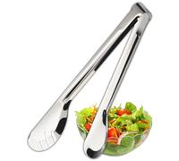 Taylors Eye Witness 1 Piece Stainless Steel Kitchen Tong with Grooved Grip Tips - Heavy Duty & Professional Grade Cooking Utensil. Perfect for Tossing, Turning, Grilling & Serving. Dishwasher Safe