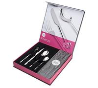 Taylors Eye Witness 16 Pcs Kitchen Cutlery Set - Firenze Contemporary, Modern, Classic. 18/10 Stainless Steel. Rust-Resistant. Mirror Shine. Dishwasher Safe. Knife/Fork/Spoon/Teaspoon. 4 Settings