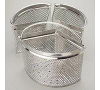 Family Saucepan Triple Pan Divider Separator Set - Saves Cooking Space & Energy. Three Part 18cm Stainless Steel Strainer. Vegetables, Potatoes, Boiled Eggs. Pan Not Included. Caravan Accessory