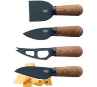 Taylors Eye Witness 4 Piece Cheese Knife Set - Stylish Cheese Knives Gift Box Set. with Elegant Walnut Wood Effect, Peardrop Shape Handles & Classic Polished Stainless Steel Blades. 2 Year Guarantee