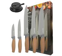 Taylor's Eye Witness Brooklyn Beech 5 Piece Kitchen Knife Set With Knife Sharpener