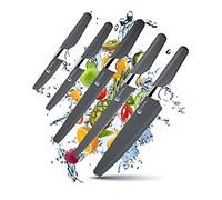 Taylors Eye Witness 5pc Kitchen Knife Gift Set Shield’ Range of Knives Designed with Safety in Mind. Unique Rounded Protection with Small Utility Point. Razor Steel Blade. Fibre Grip Handle