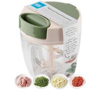 Taylor's Eye Witness 900ml Large Manual Food Chopper - Fruit, Nuts, Herbs and Vegetables Processor, Slicer, Cutter & Dicer. Pull String Mechanism, Stainless Steel Removable Blades & Dishwasher Safe